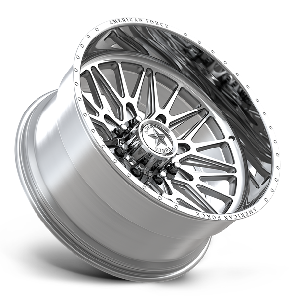 A truck wheel shown in 3D